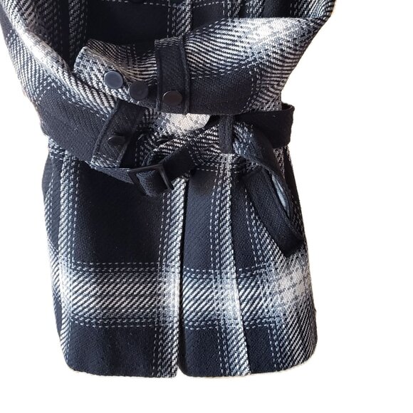 Point Zero Houndstooth Black & White Plaid Jacket size large - Picture 3 of 10